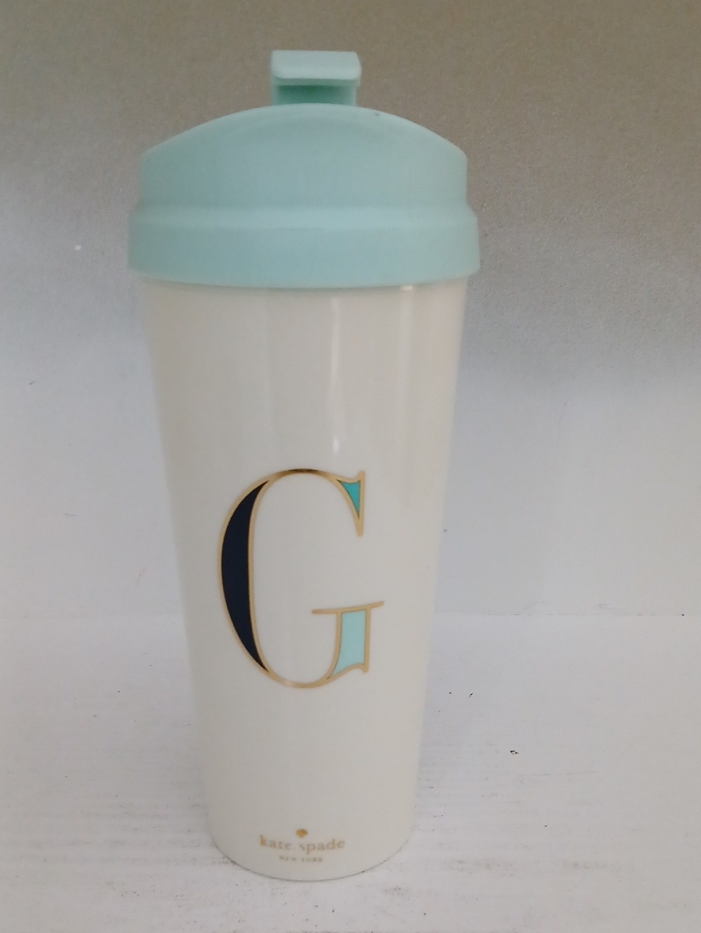 Kate Spade G Travel Tumbler with Lid